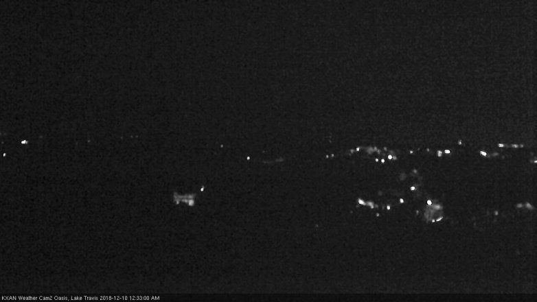 Lake Travis webcam, December 9, 2018 11:35 PM CT