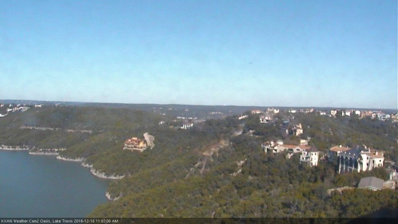 Lake Travis webcam, December 10, 2018 10:05 AM CT