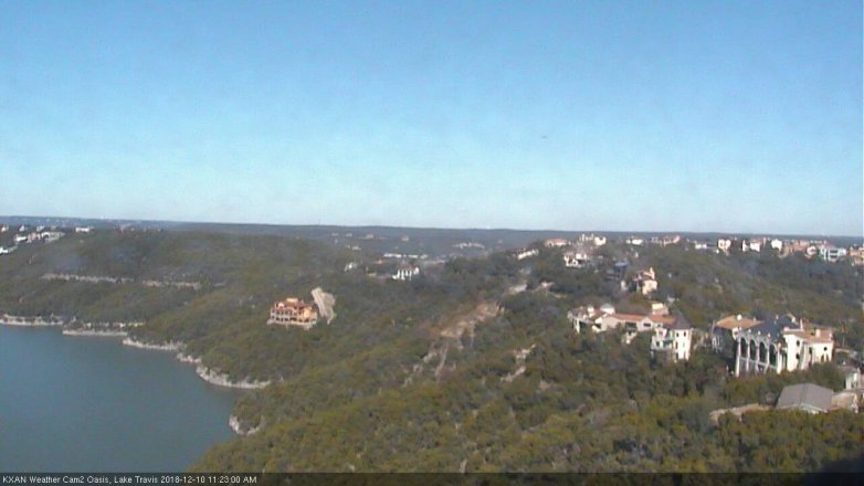 Lake Travis webcam, December 10, 2018 10:25 AM CT
