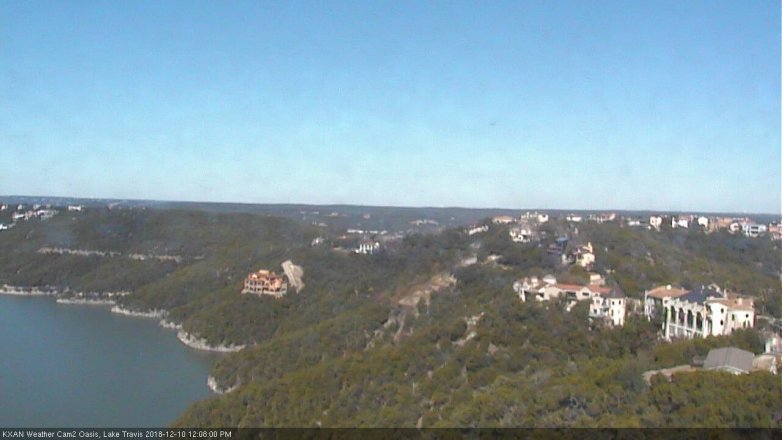 Lake Travis webcam, December 10, 2018 11:10 AM CT