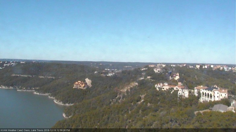 Lake Travis webcam, December 10, 2018 12:00 PM CT