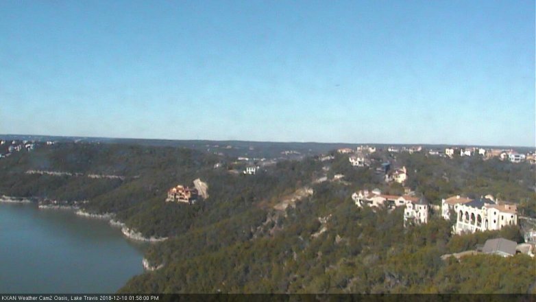 Lake Travis webcam, December 10, 2018 1:00 PM CT