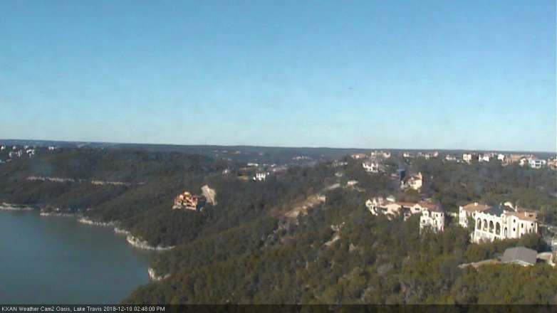 Lake Travis webcam, December 10, 2018 1:50 PM CT