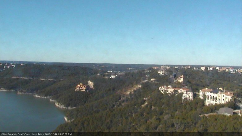 Lake Travis webcam, December 10, 2018 2:05 PM CT