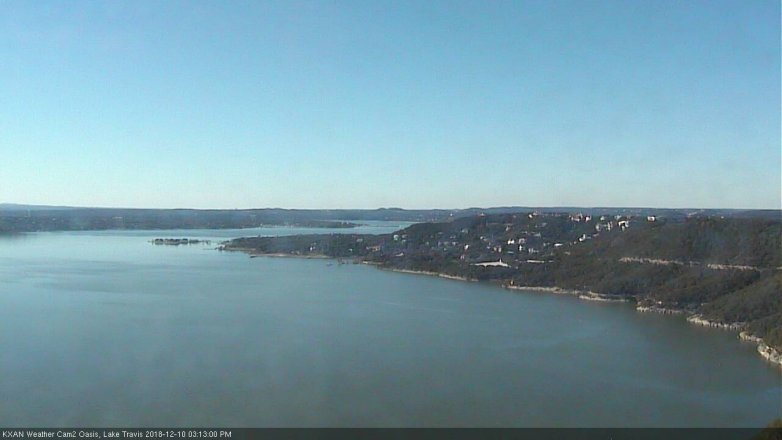 Lake Travis webcam, December 10, 2018 2:15 PM CT