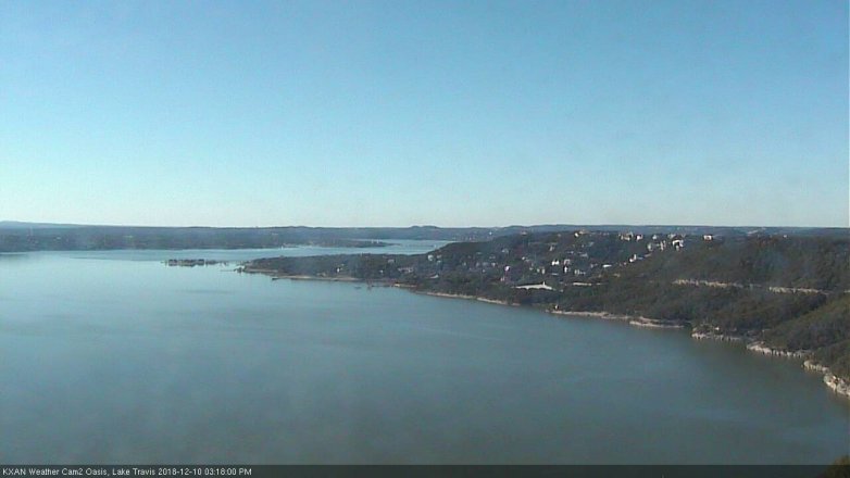 Lake Travis webcam, December 10, 2018 2:20 PM CT