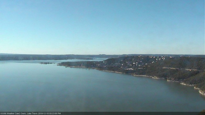 Lake Travis webcam, December 10, 2018 2:25 PM CT
