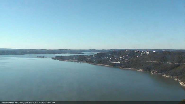 Lake Travis webcam, December 10, 2018 2:30 PM CT