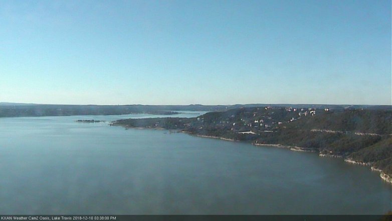 Lake Travis webcam, December 10, 2018 2:40 PM CT