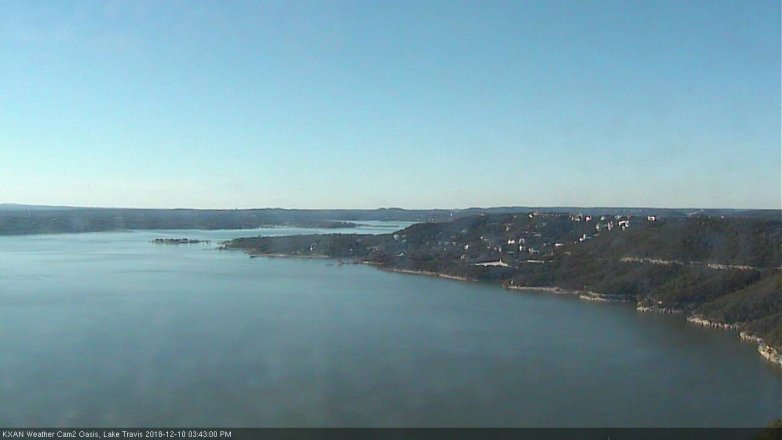 Lake Travis webcam, December 10, 2018 2:45 PM CT