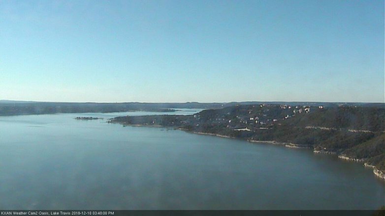 Lake Travis webcam, December 10, 2018 2:50 PM CT