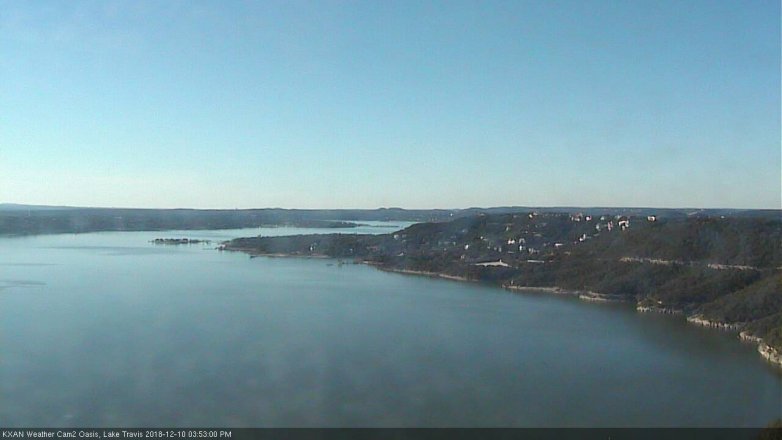 Lake Travis webcam, December 10, 2018 2:55 PM CT