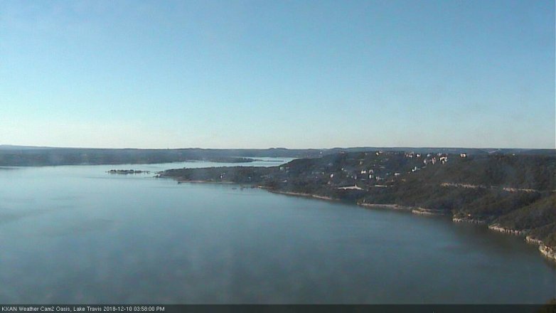 Lake Travis webcam, December 10, 2018 3:00 PM CT