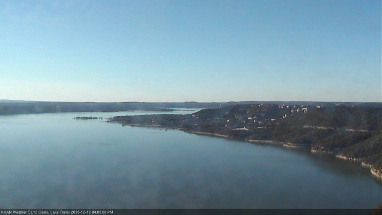 Lake Travis webcam, December 10, 2018 3:05 PM CT