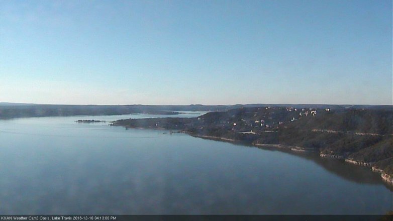 Lake Travis webcam, December 10, 2018 3:15 PM CT
