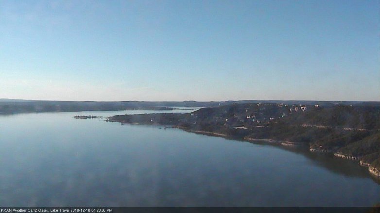 Lake Travis webcam, December 10, 2018 3:25 PM CT