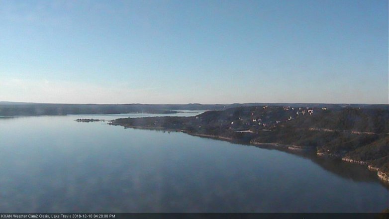 Lake Travis webcam, December 10, 2018 3:30 PM CT
