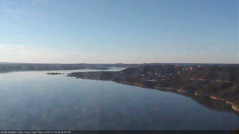 Lake Travis webcam, December 10, 2018 3:40 PM CT