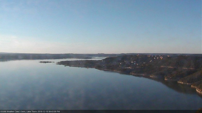 Lake Travis webcam, December 10, 2018 3:45 PM CT