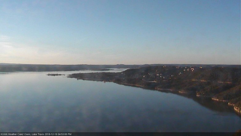 Lake Travis webcam, December 10, 2018 3:55 PM CT
