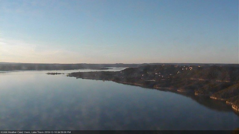 Lake Travis webcam, December 10, 2018 4:00 PM CT