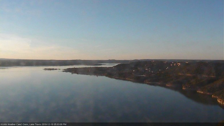 Lake Travis webcam, December 10, 2018 4:05 PM CT