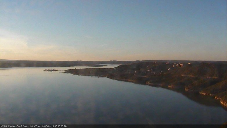 Lake Travis webcam, December 10, 2018 4:10 PM CT