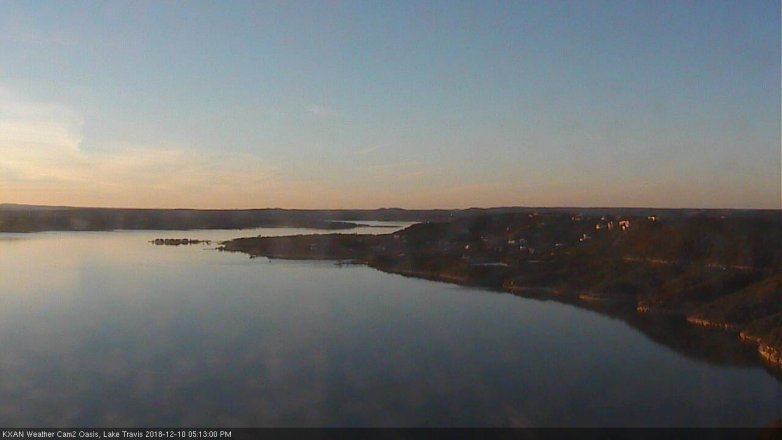 Lake Travis webcam, December 10, 2018 4:15 PM CT