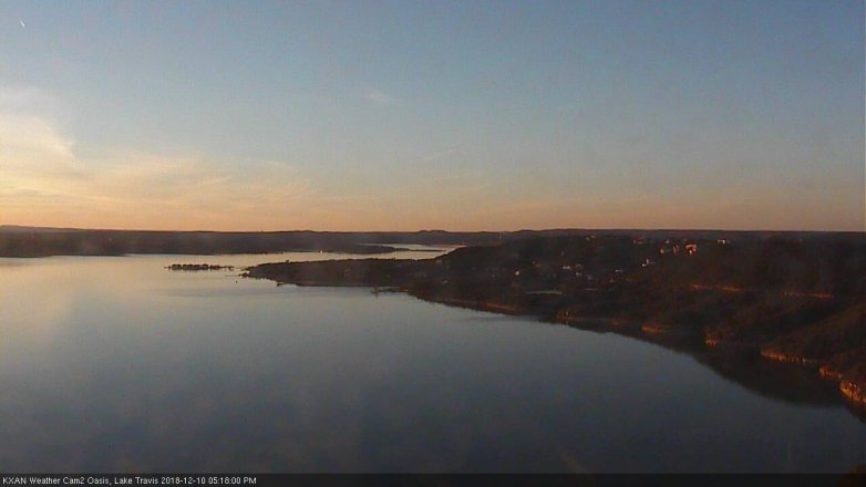 Lake Travis webcam, December 10, 2018 4:20 PM CT