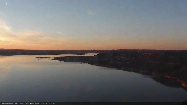 Lake Travis webcam, December 10, 2018 4:25 PM CT