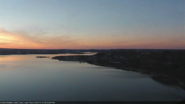 Lake Travis webcam, December 10, 2018 4:35 PM CT