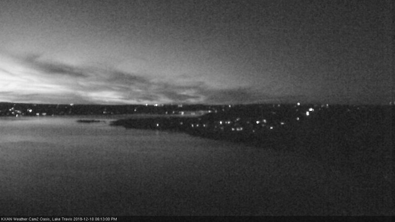 Lake Travis webcam, December 10, 2018 5:15 PM CT