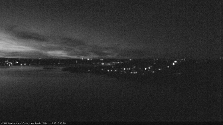 Lake Travis webcam, December 10, 2018 5:20 PM CT
