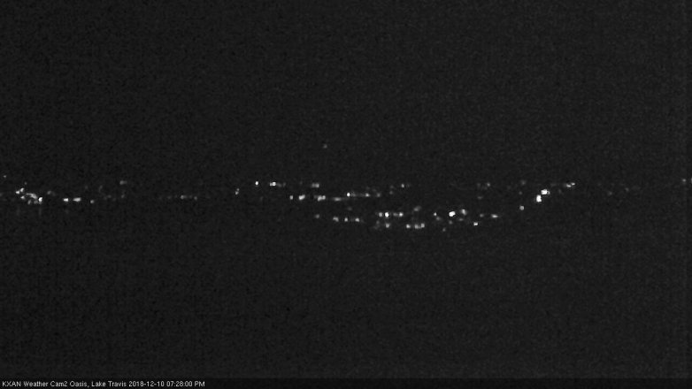 Lake Travis webcam, December 10, 2018 6:30 PM CT