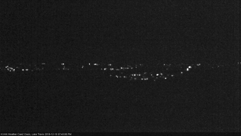 Lake Travis webcam, December 10, 2018 6:45 PM CT