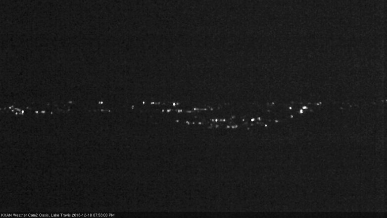 Lake Travis webcam, December 10, 2018 6:55 PM CT