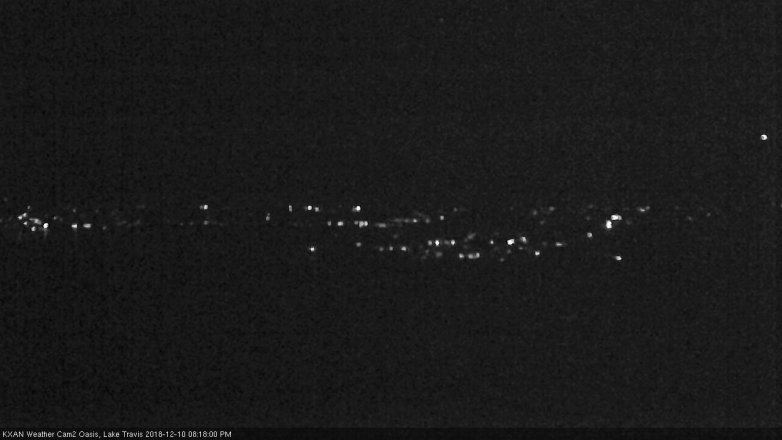 Lake Travis webcam, December 10, 2018 7:20 PM CT