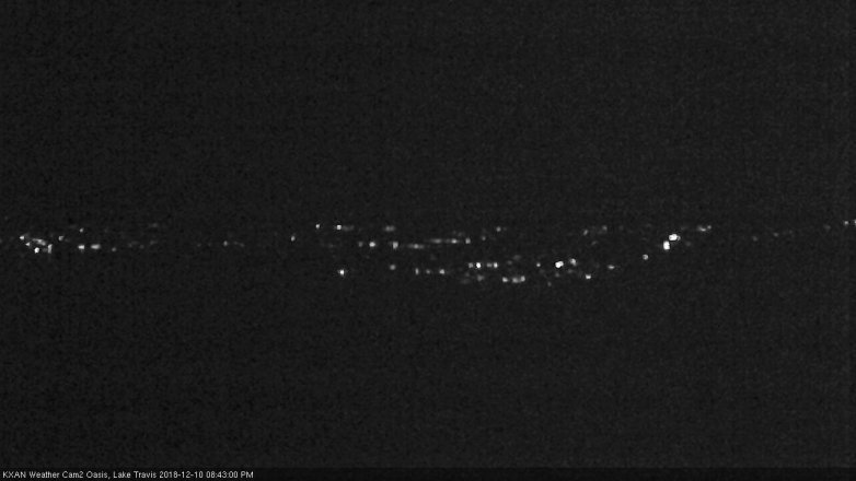 Lake Travis webcam, December 10, 2018 7:45 PM CT