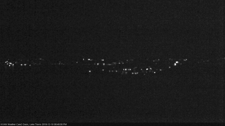 Lake Travis webcam, December 10, 2018 7:50 PM CT