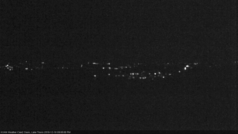 Lake Travis webcam, December 10, 2018 8:10 PM CT