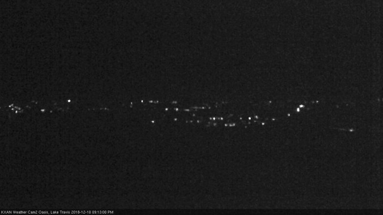 Lake Travis webcam, December 10, 2018 8:15 PM CT