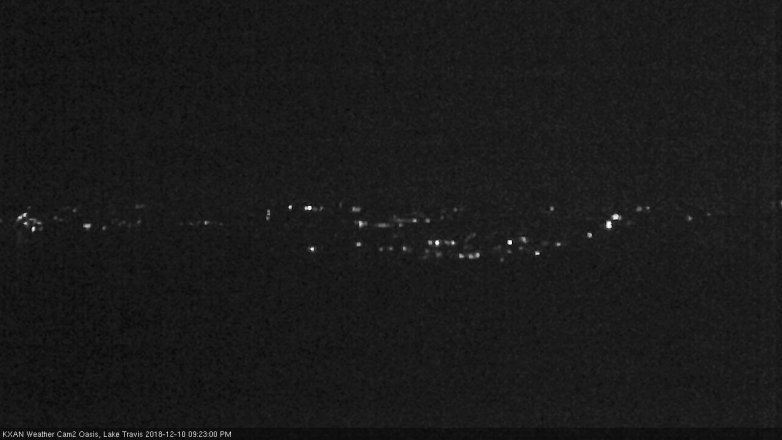 Lake Travis webcam, December 10, 2018 8:25 PM CT
