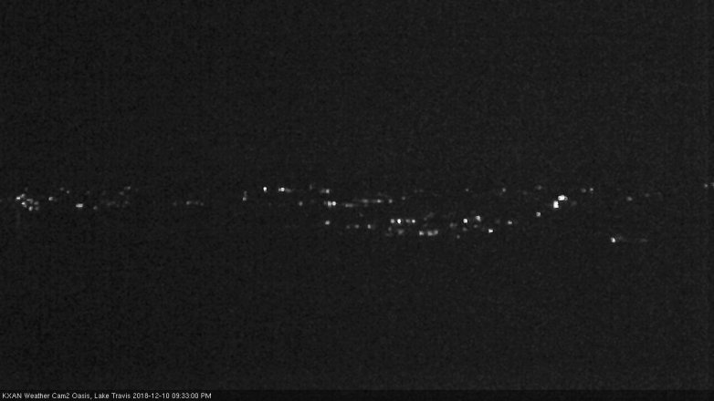 Lake Travis webcam, December 10, 2018 8:35 PM CT