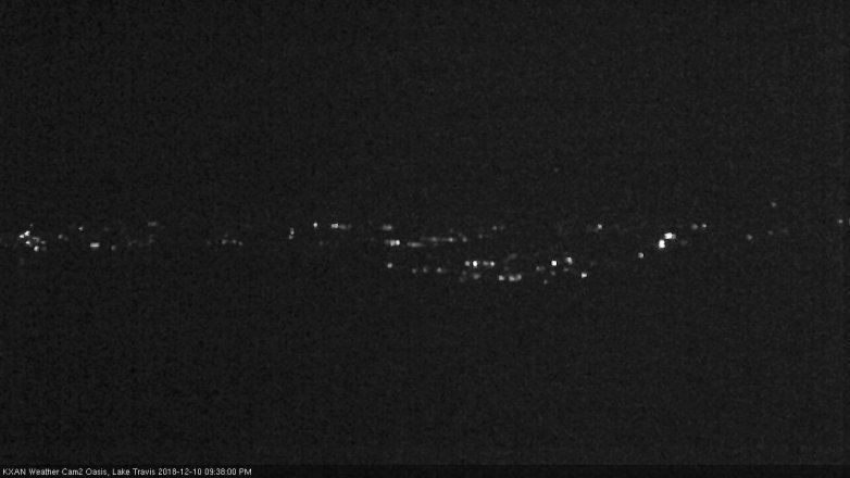 Lake Travis webcam, December 10, 2018 8:40 PM CT