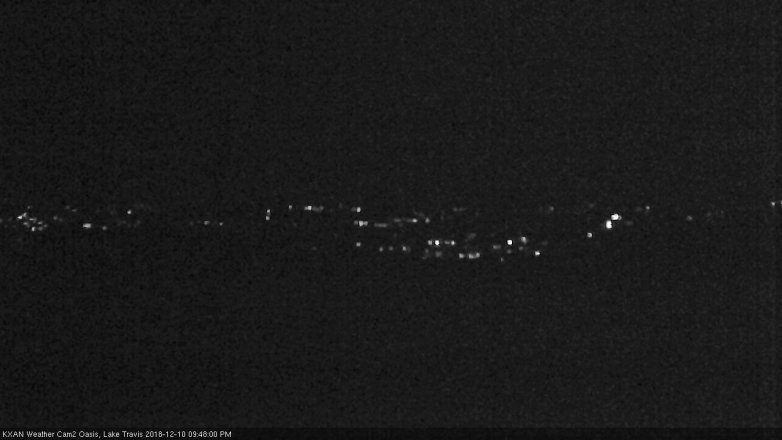 Lake Travis webcam, December 10, 2018 8:50 PM CT