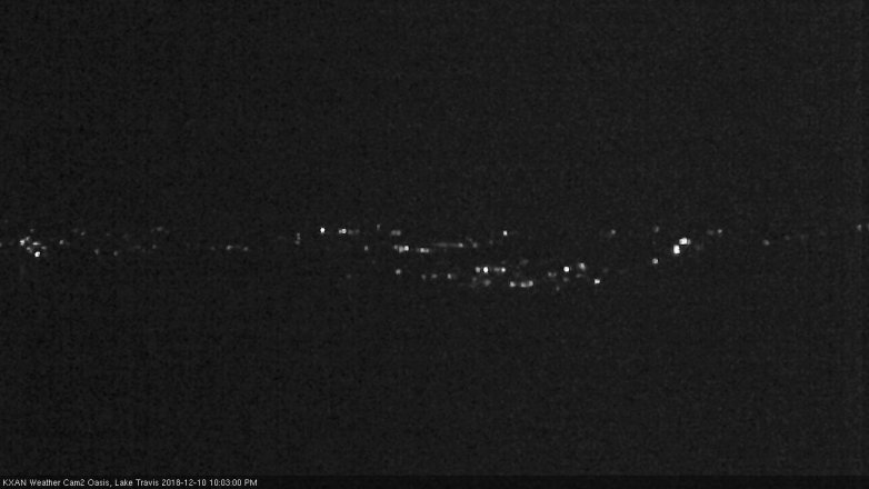 Lake Travis webcam, December 10, 2018 9:05 PM CT