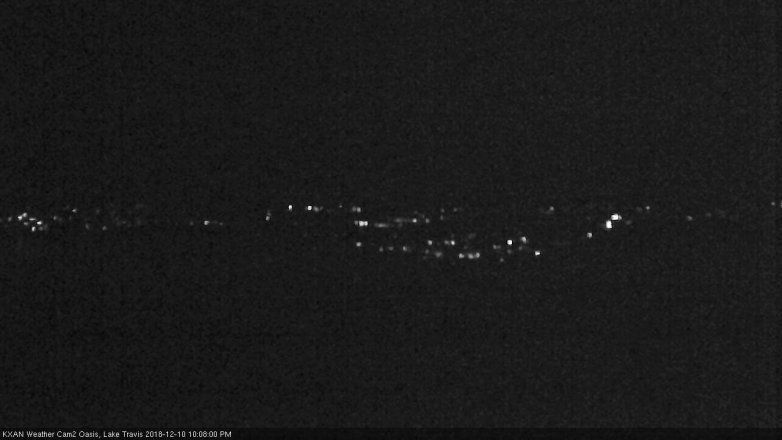 Lake Travis webcam, December 10, 2018 9:10 PM CT