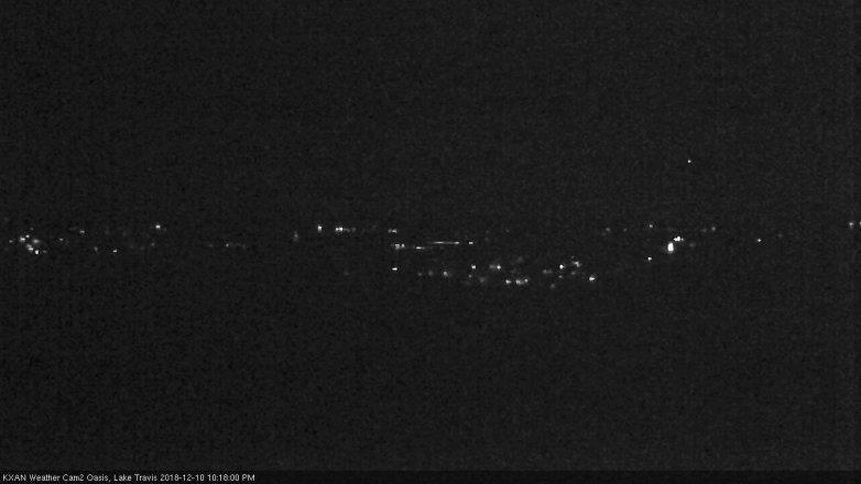 Lake Travis webcam, December 10, 2018 9:20 PM CT