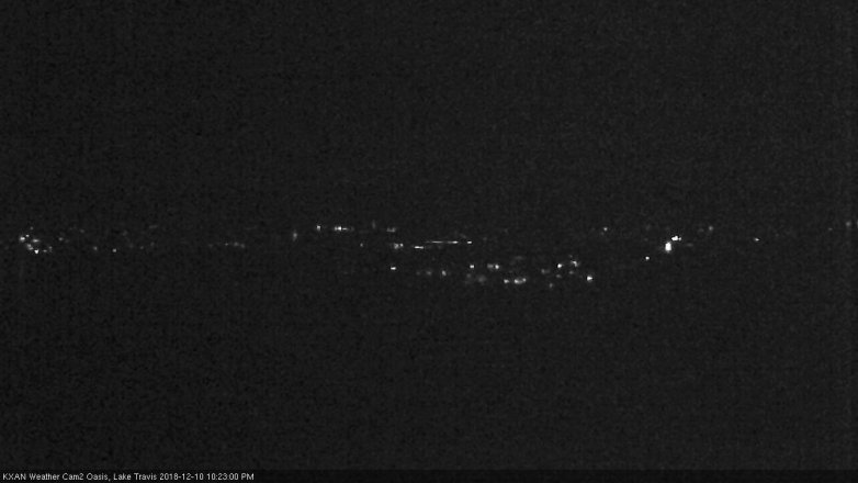 Lake Travis webcam, December 10, 2018 9:25 PM CT