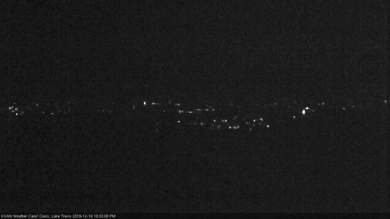 Lake Travis webcam, December 10, 2018 9:35 PM CT